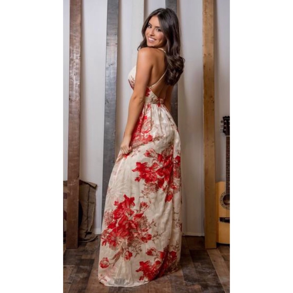 🌹 Floral Maxi Dress - Picture 4 of 5
